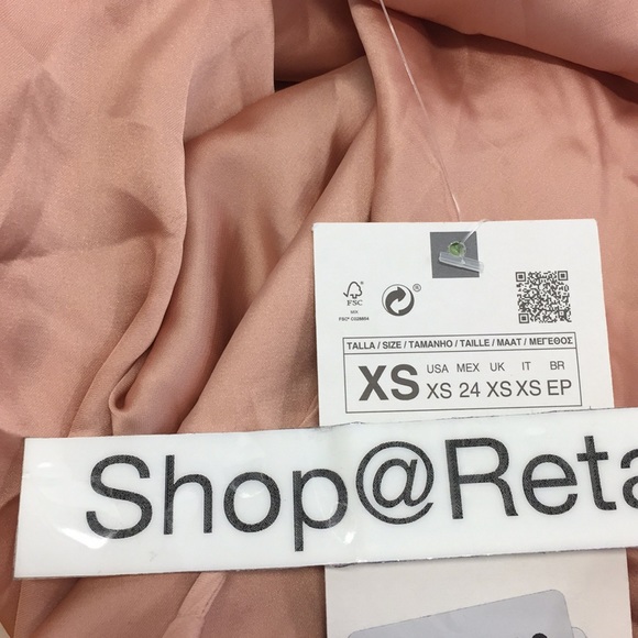 Zara Satin Effect Slit Yellow Nude Colorblock Slip Cami Midi Maxi Dress - Picture 14 of 15